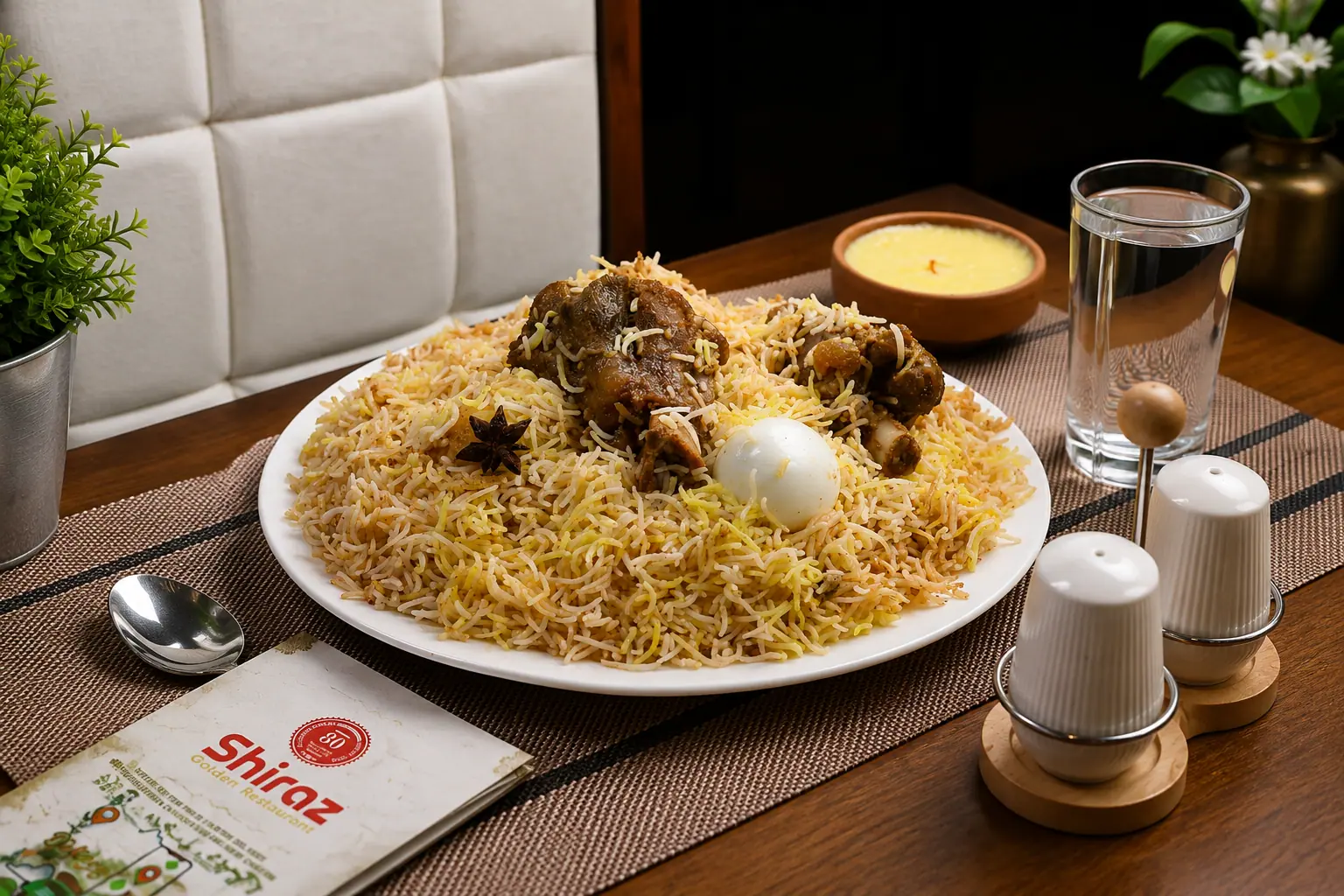 Kolkata Dum Biryani at Shiraz Golden Restaurant